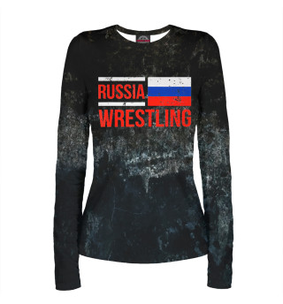Лонгслив для девочки Russia Wrestling