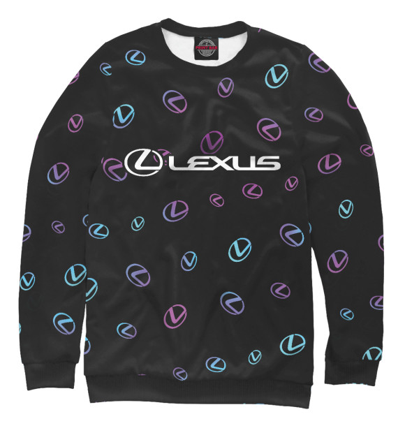 Свитшот для мальчиков с изображением Lexus / Лексус цвета Белый