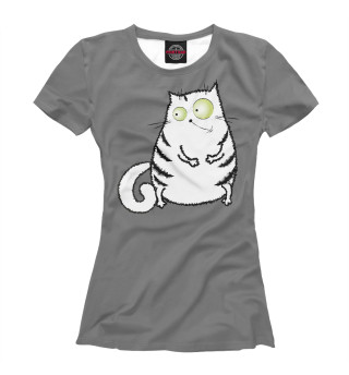 Женская футболка Милый котейка