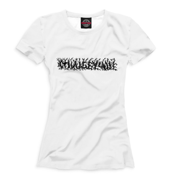 Женская футболка с изображением Виктор Блуд цвета Белый