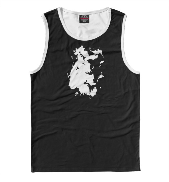 Майка для мальчика с изображением Лис (силуэт) цвета Белый