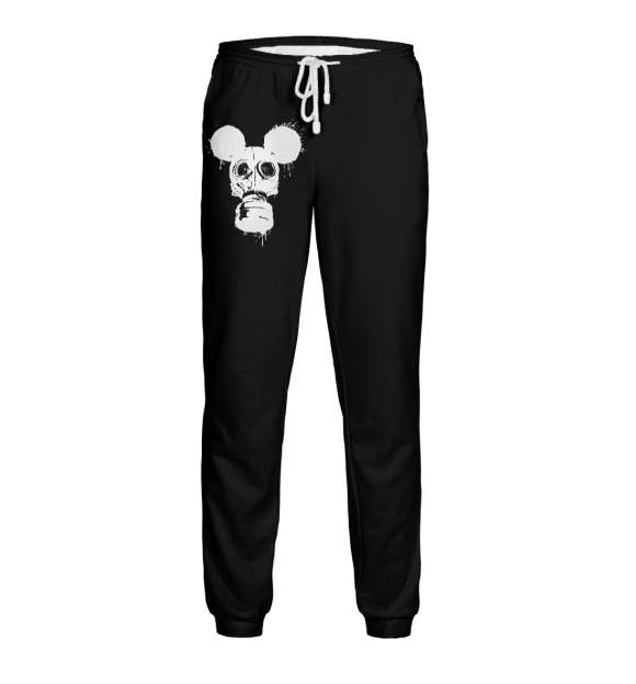 Мужские спортивные штаны с изображением Mask цвета Белый