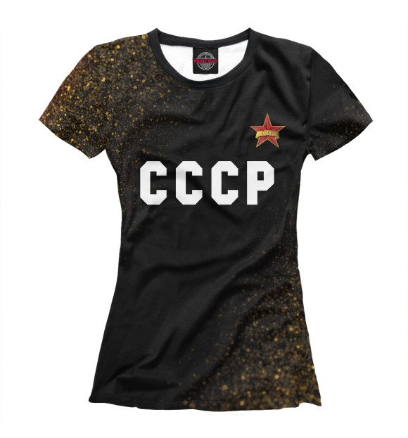 Женская футболка с изображением Советский Союз цвета Белый