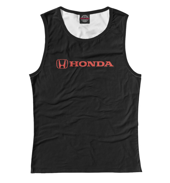 Майка для девочки с изображением Honda цвета Белый