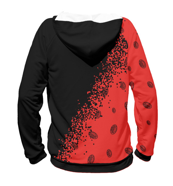 Мужское худи с изображением AC Milan / Милан цвета Белый