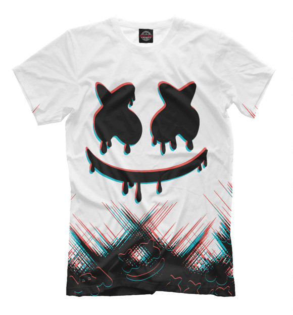 Футболка для мальчиков с изображением Marshmello цвета Белый