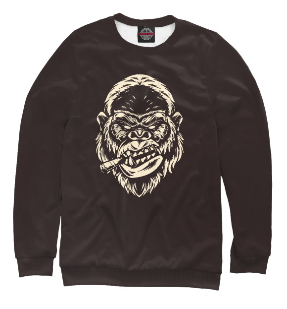 Женский свитшот с изображением King Kong#6 цвета Белый