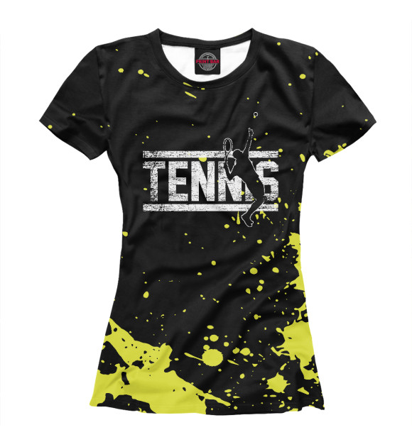 Женская футболка с изображением Tennis sports цвета Белый