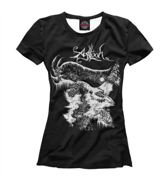 Женская футболка с изображением Agalloch цвета Белый