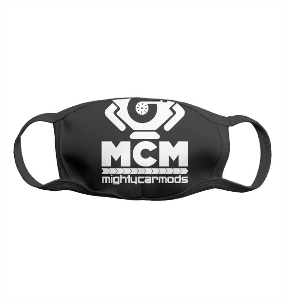 Маска тканевая с изображением Mighty car mods цвета Белый