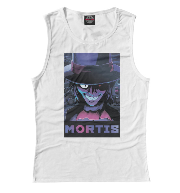 Женская майка с изображением Мортис цвета Белый