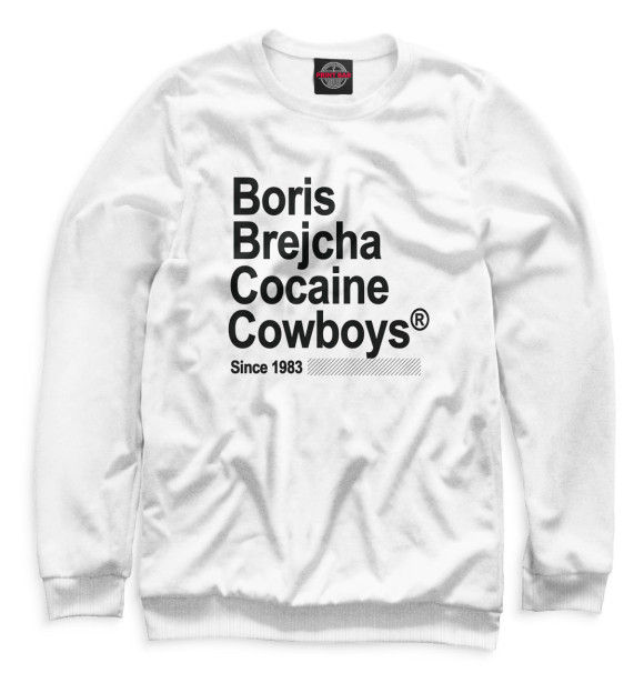Свитшот для девочек с изображением Boris Brejcha цвета Белый