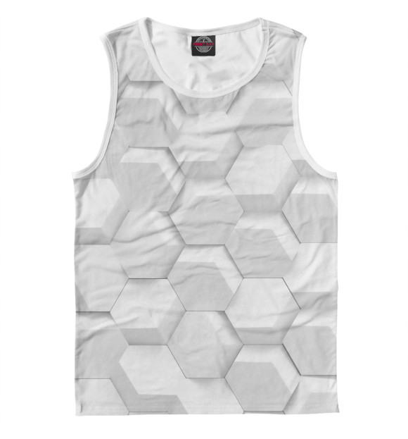 Майка для мальчика с изображением 3D White цвета Белый