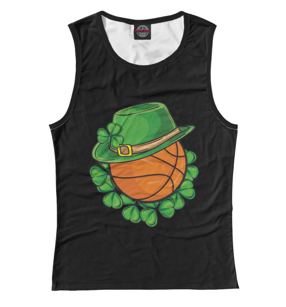 Майка для девочки с изображением Ireland Basket цвета Белый