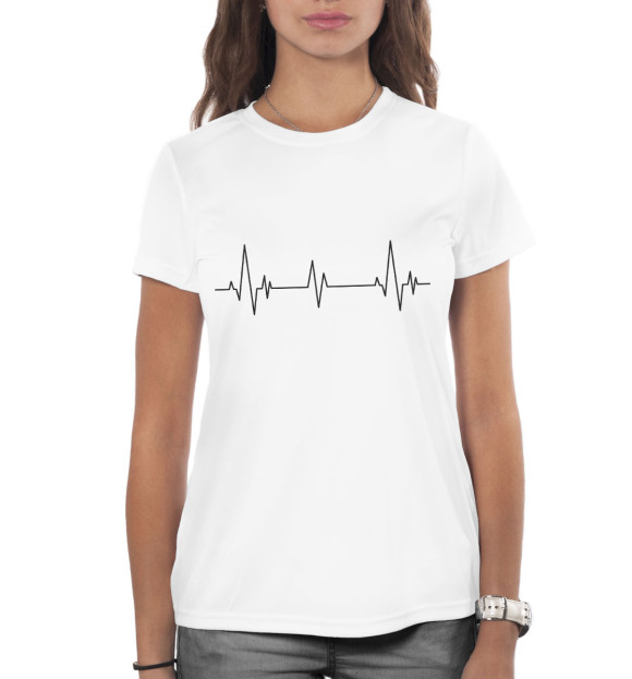 Женская футболка с изображением Эдвард Бил цвета Белый