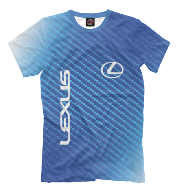 Мужская футболка с изображением Lexus / Лексус цвета Белый