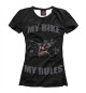 Футболка для девочек My bike - my rules