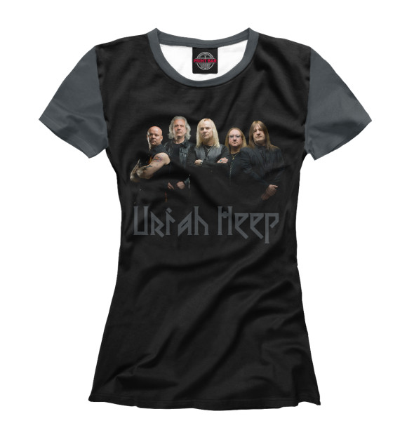 Футболка для девочек с изображением Uriah Heep цвета Белый
