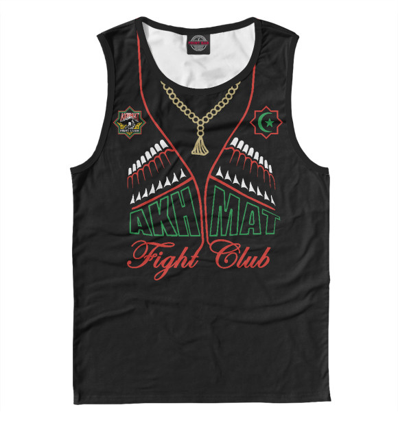 Майка для мальчика с изображением Akhmat Fight Club цвета Белый