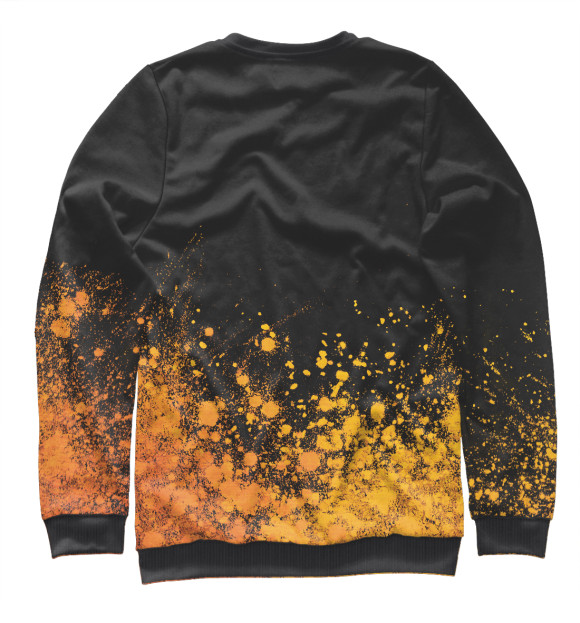 Мужской свитшот с изображением Minecraft Gold Gradient цвета Белый