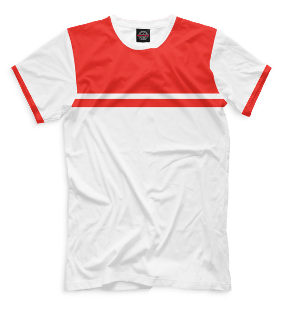 Мужская футболка с изображением Гостевая ЧМ 2018 цвета Белый