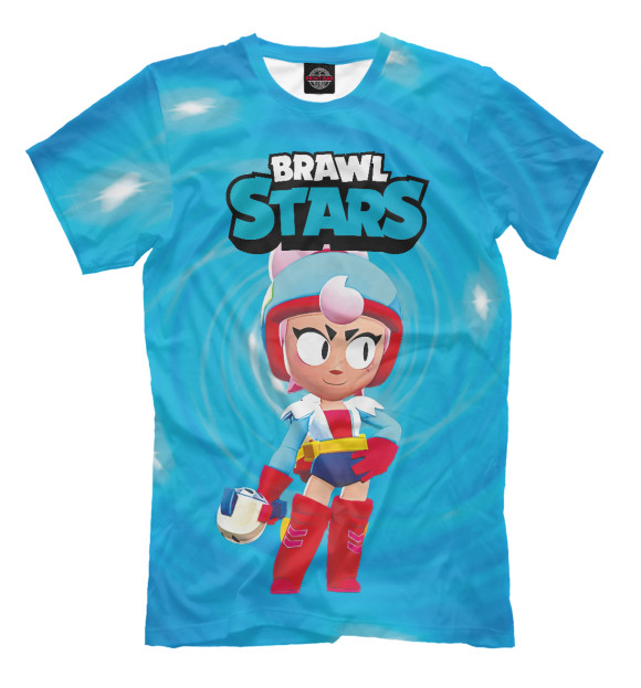 Футболка для мальчиков с изображением Джанет Janet BrawlStars цвета Белый