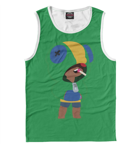 Майка для мальчика с изображением Leon - Brawl Stars цвета Белый