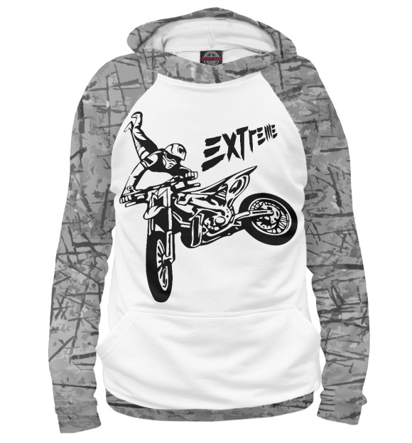 Женское худи с изображением Extreme цвета Белый