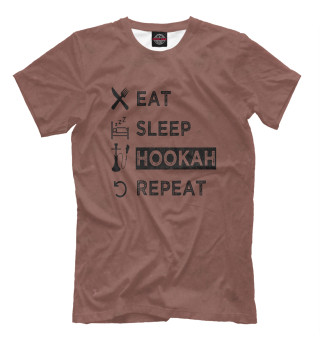 Футболка для мальчиков Eat Sleep Hookah Repeat