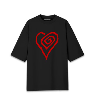 Женская футболка оверсайз Marilyn Manson Heart