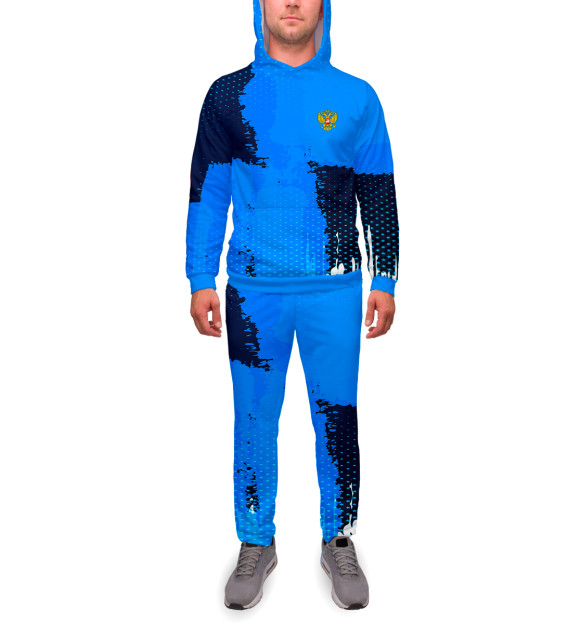 Мужской спортивный костюм с изображением Russia Sport Uniform цвета Белый