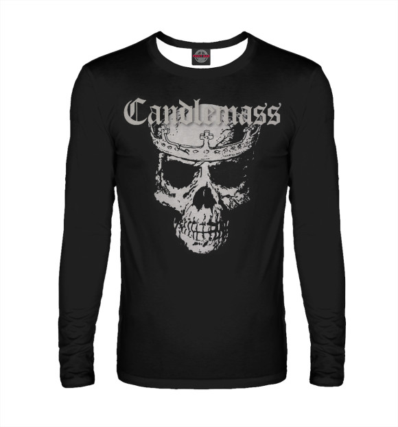 Мужской лонгслив с изображением Candlemass цвета Белый
