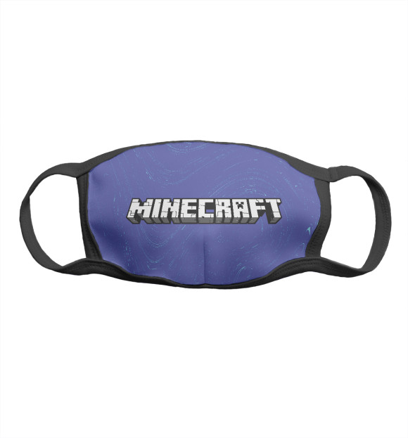 Маска тканевая с изображением Minecraft / Майнкрафт цвета Белый