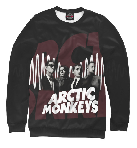 Свитшот для мальчиков с изображением Arctic Monkeys цвета Белый