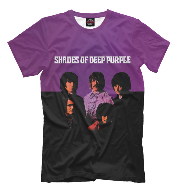 Мужская футболка с изображением Deep Purple цвета Белый