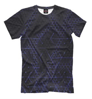 Мужская футболка Стальные соты геометрия