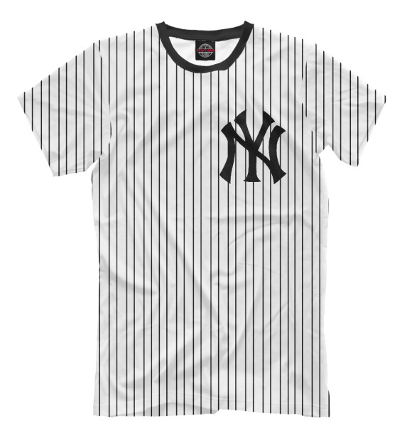 Мужская футболка с изображением Нью-Йорк Янкис (Форма) цвета Белый