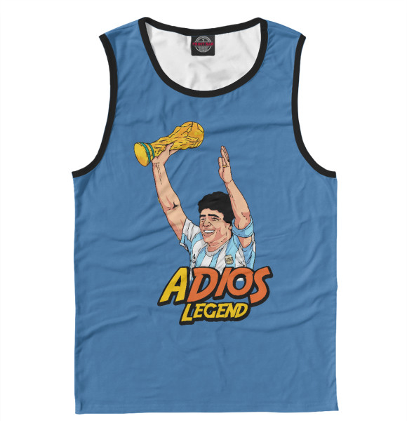 Майка для мальчика с изображением Adios Legend цвета Белый