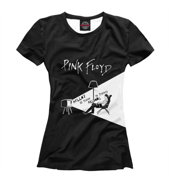 Футболка для девочек с изображением Pink Floyd цвета Белый