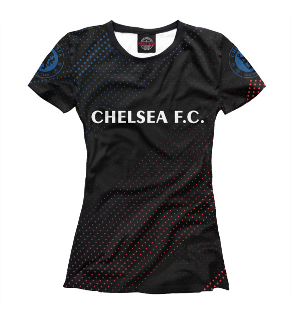 Футболка для девочек с изображением Chelsea цвета Белый