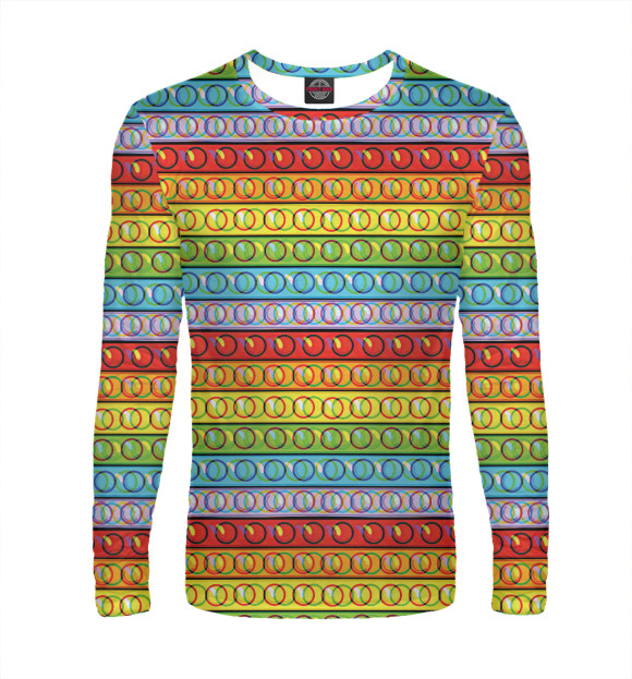 Мужской лонгслив с изображением Pop it антистресс цвета Белый