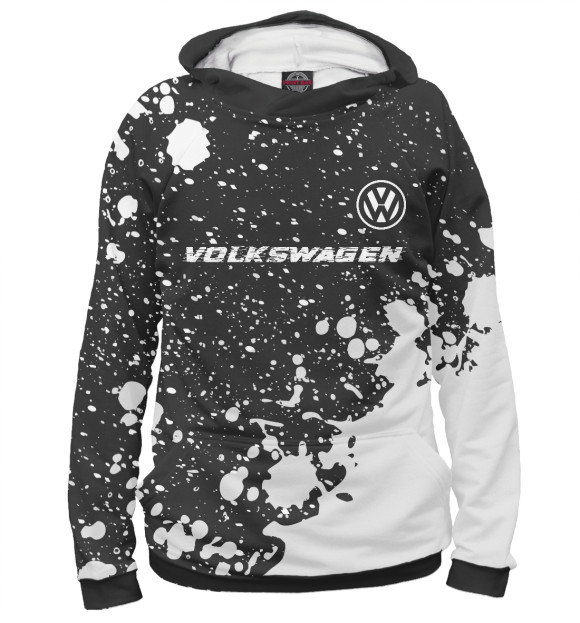 Худи для девочки с изображением Volkswagen | Volkswagen цвета Белый