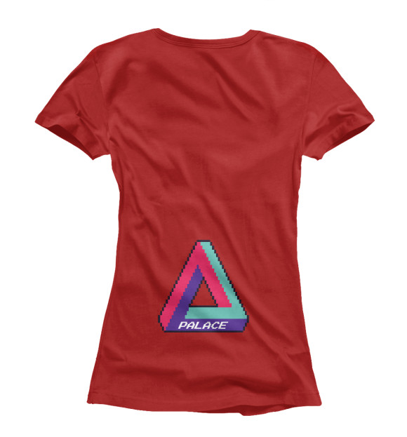 Футболка для девочек с изображением Palace triangle цвета Белый