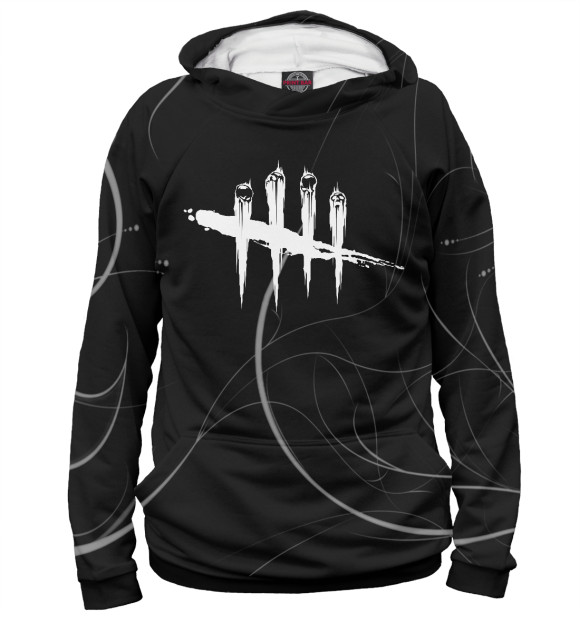 Мужское худи с изображением Dead by Daylight цвета Белый