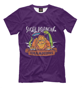 Мужская футболка Social Distancing Champions