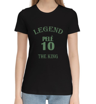 Хлопковая футболка для девочек Pele the king