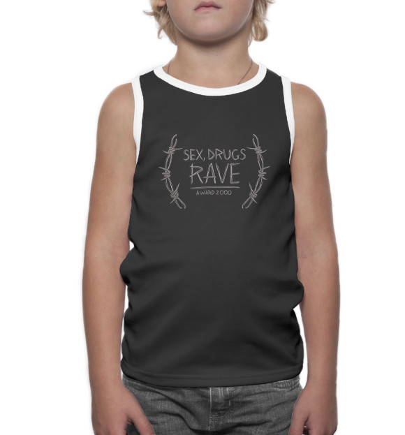 Майка для мальчика с изображением Руслан СМН цвета Белый