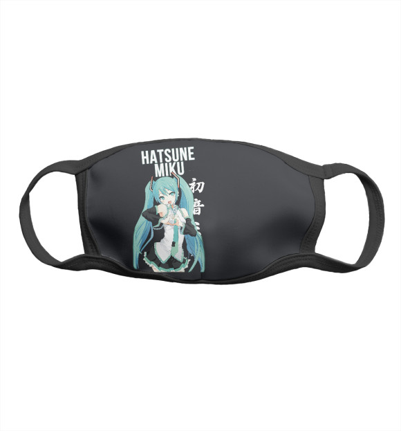 Маска тканевая с притом Hatsune Miku / Хацунэ Мику цвета Белый Маска тканевая с изображением Hatsune Miku / Хацунэ Мику цвета Белый