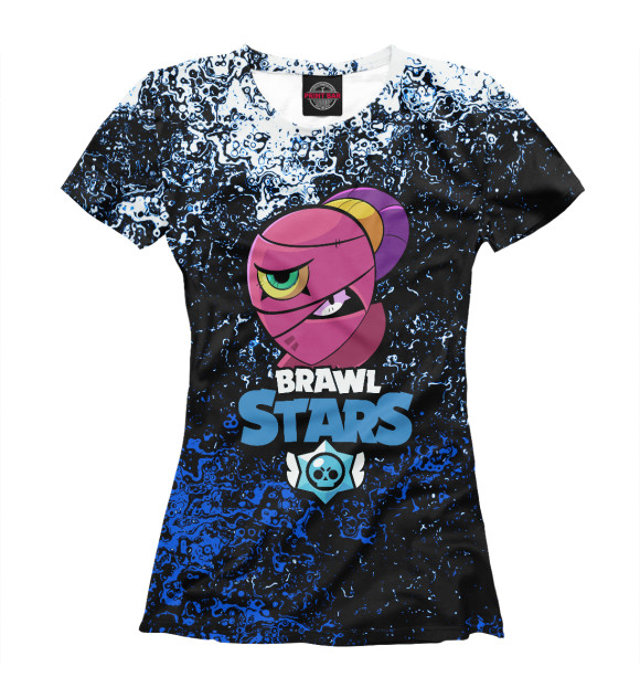 Женская футболка с изображением Brawl Stars цвета Белый