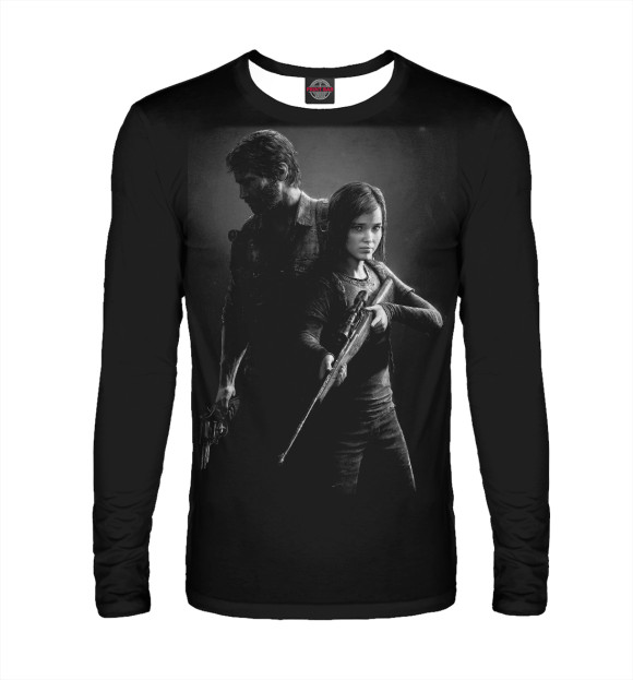 Мужской лонгслив с изображением The Last of Us цвета Белый